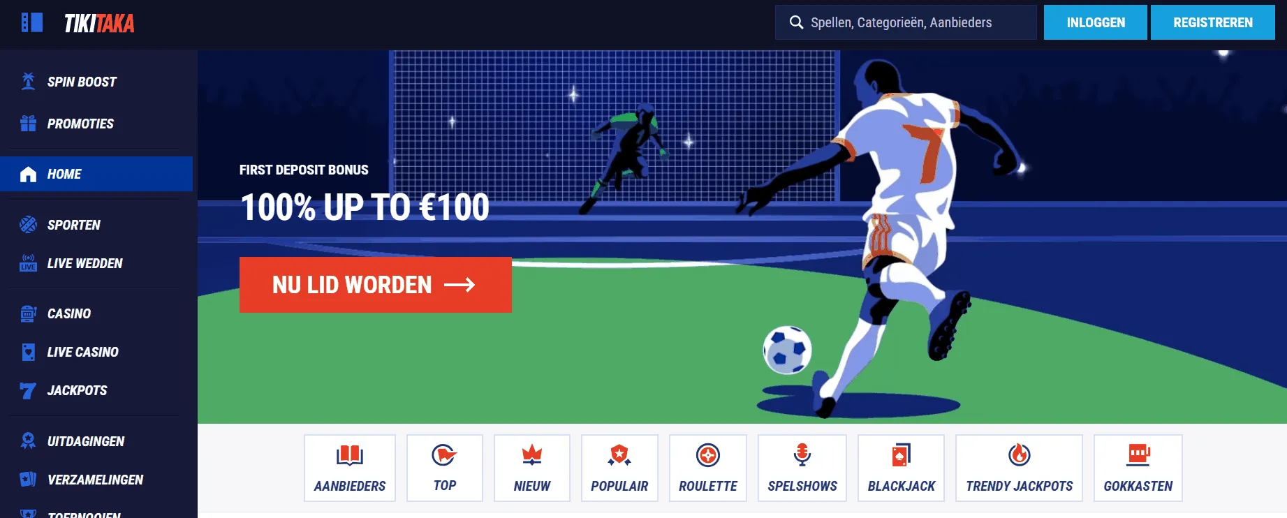 Tikitaka-startseite TikiTaka Casino Startseite